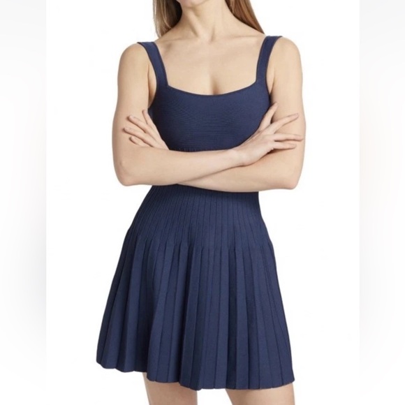 STAUD Dresses & Skirts - STAUD Women’s Ellison Rib-Knit A-line Minidress Size XS